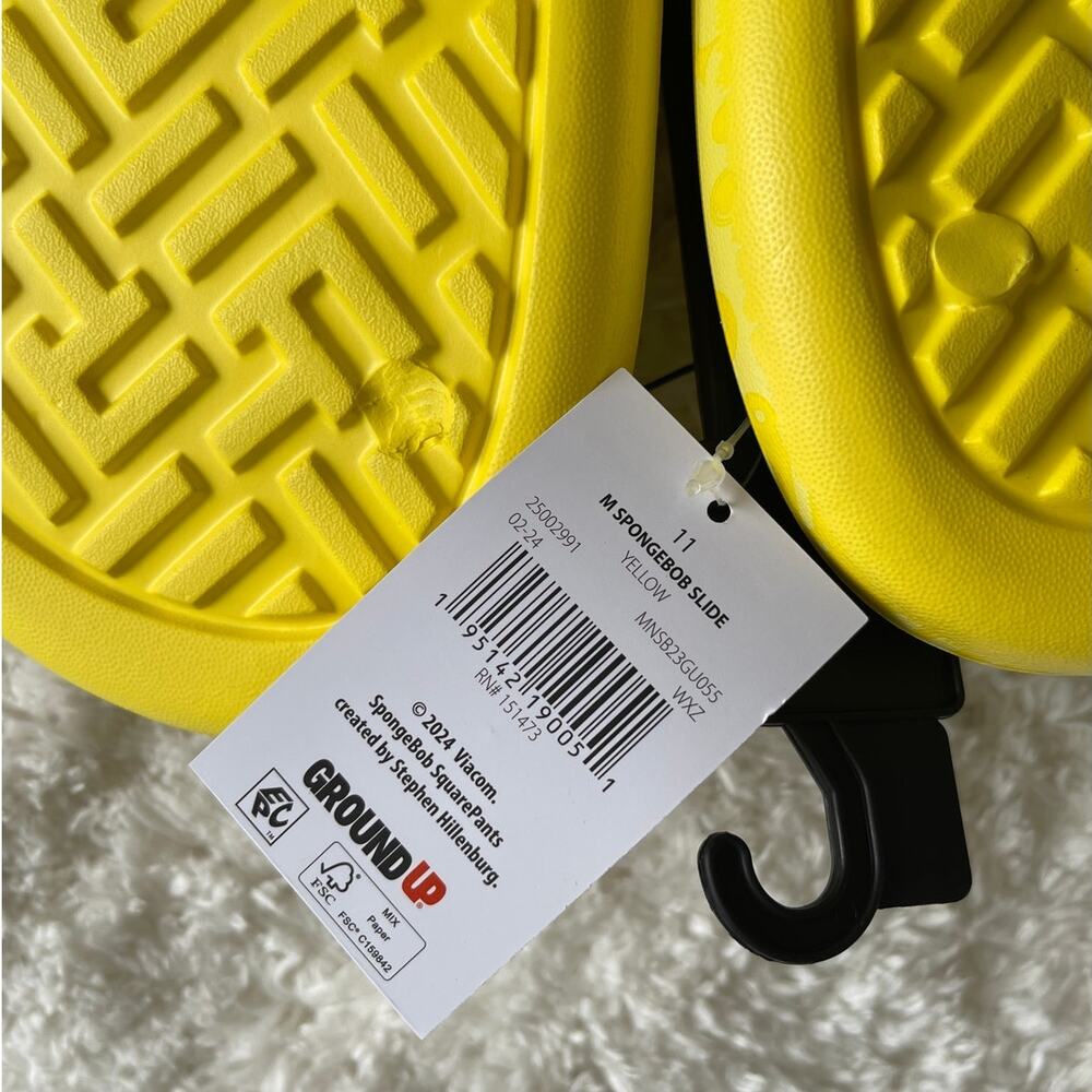 SpongeBob SquarePants Patrick Yellow Comfort Slid… - image 5
